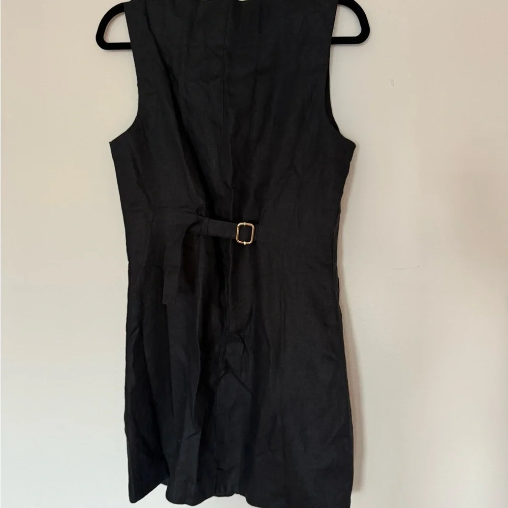 Posse black linen dress - Picture 2 of 4
